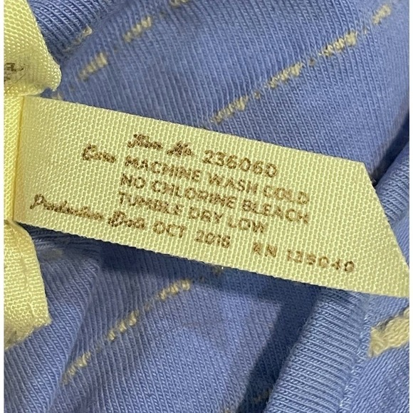 Matilda Jane Exploration Dress Light Blue Taupe Stripe Small Midi Casual - Picture 10 of 10